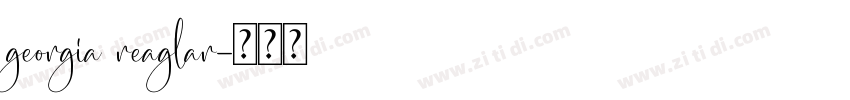georgia reaglar字体转换